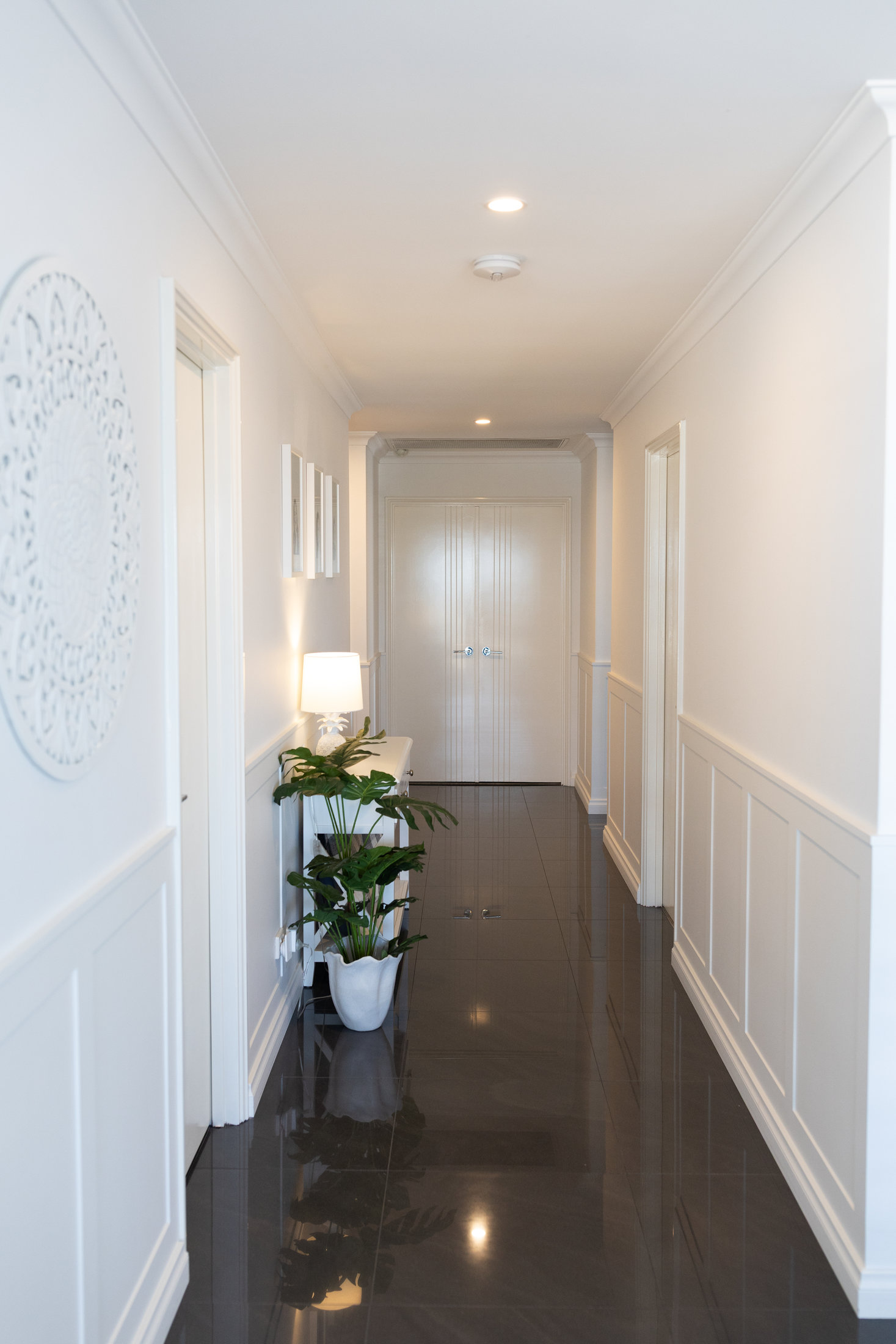 Hallway wainscoting