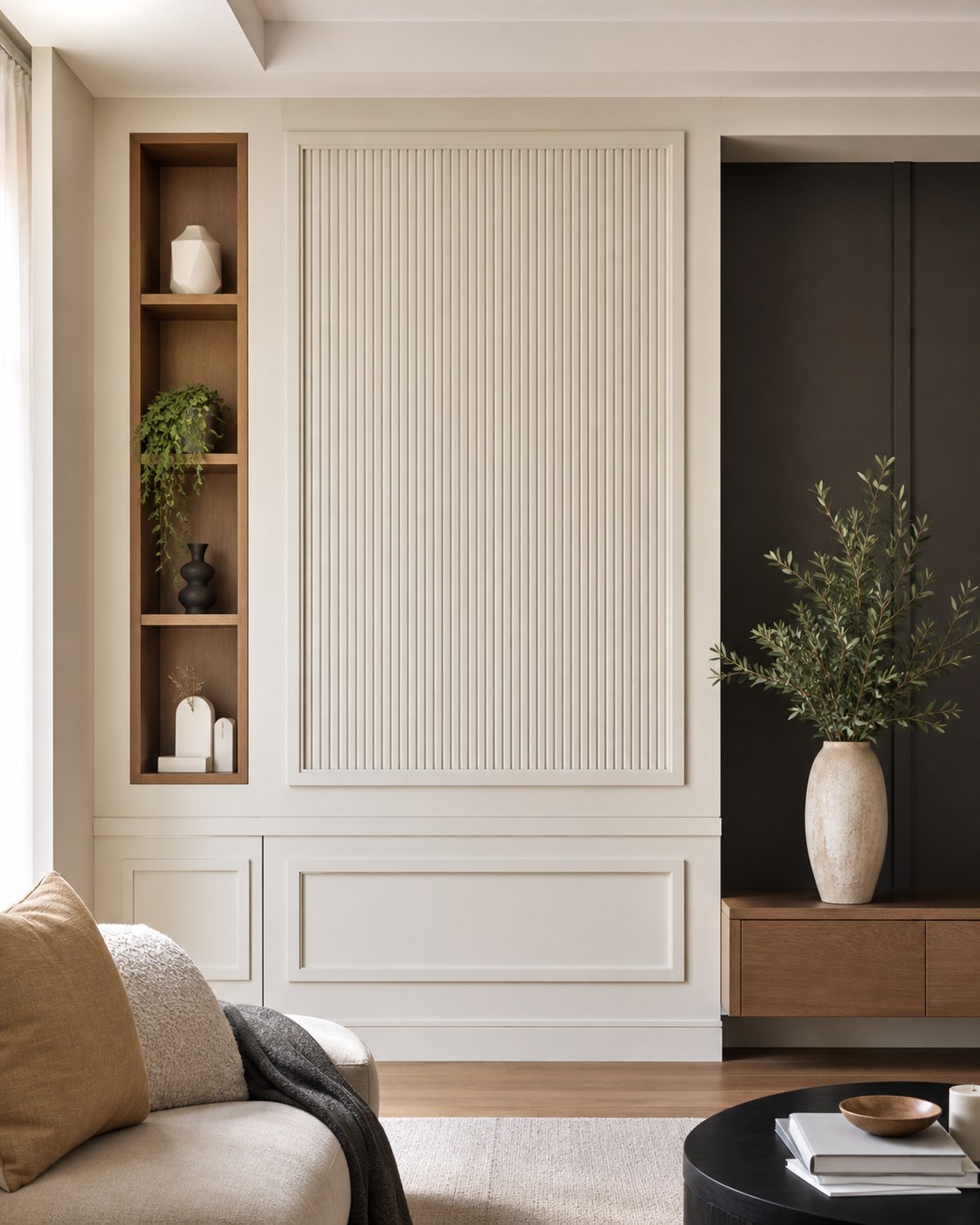 Architectural feature wall installation